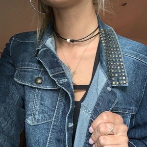 studded jean jacket